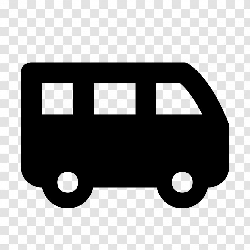 Airport Bus Van - Black - PISTON Transparent PNG