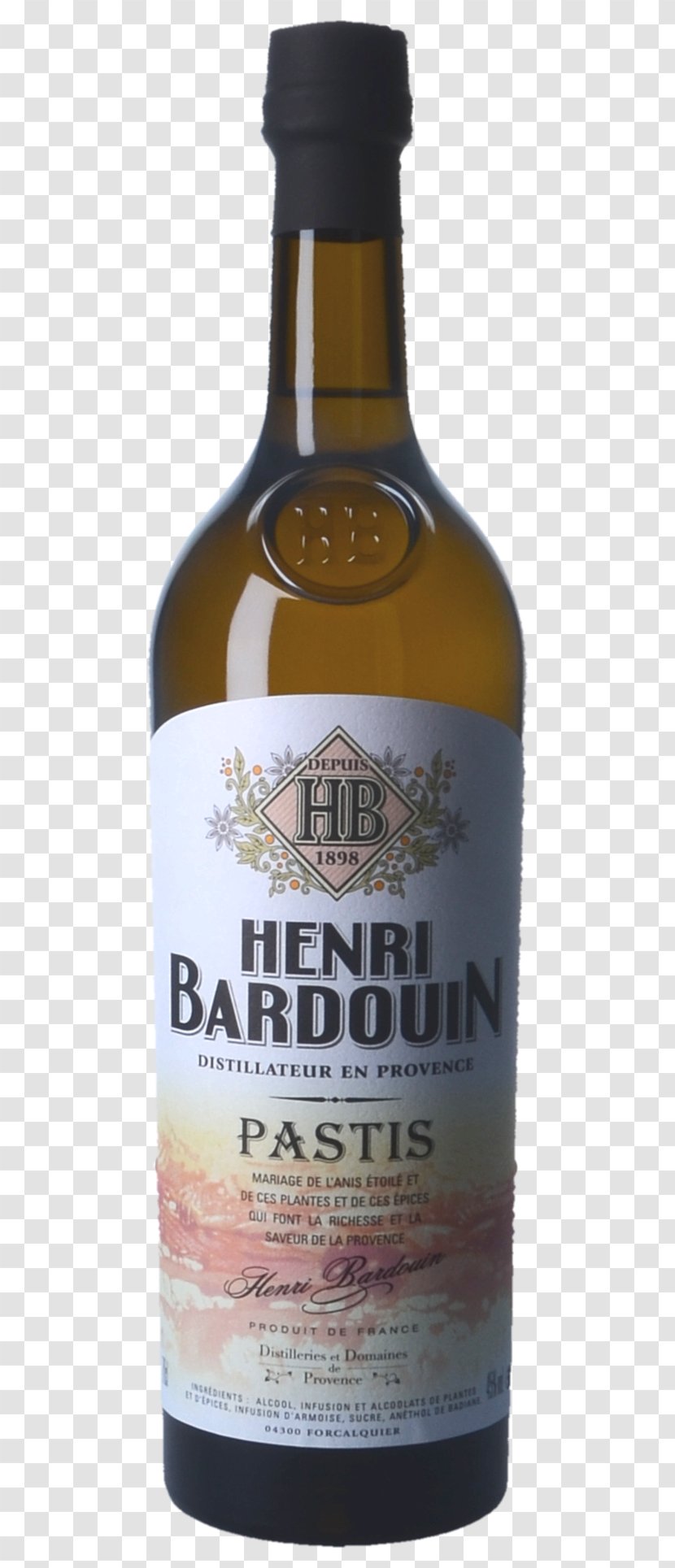 Liqueur Pastis Henri Bardouin Wine Whiskey Transparent PNG