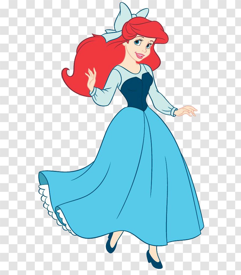 Ariel Rapunzel Belle Costume Cosplay - Walt Disney Company - Outline Cliparts Transparent PNG