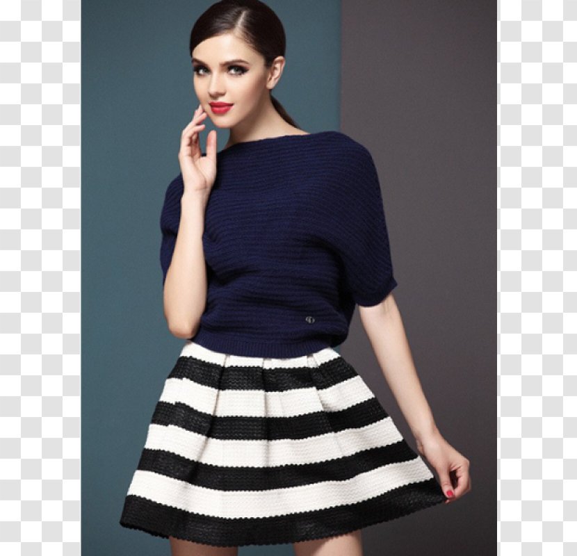 Miniskirt Hoodie Dress Clothing - Fashion Model - Women's European Border Stripe Transparent PNG