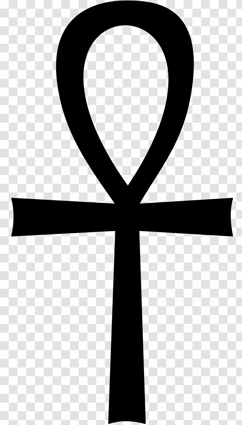 Ankh Ancient Egypt Symbol Anubis Culture - Black And White Transparent PNG