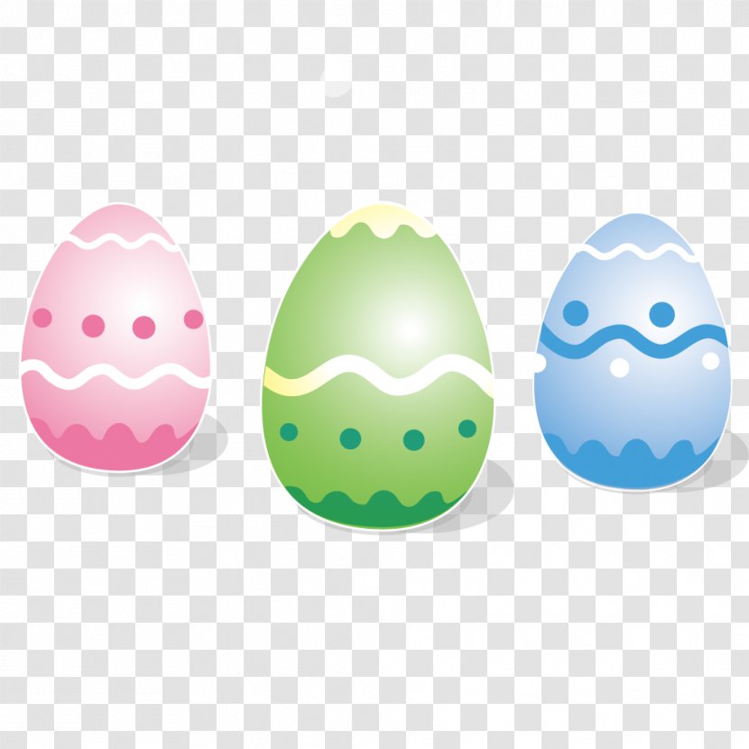 Easter Bunny Egg Clip Art - Green - Vector Small Colored Eggs Transparent PNG
