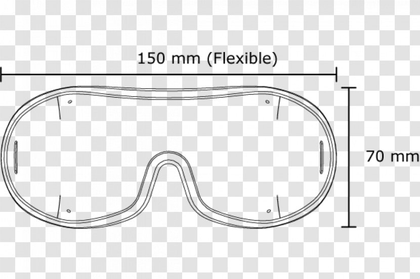 Goggles Product Design Sunglasses Cartoon - Eyewear - Glasses Transparent PNG