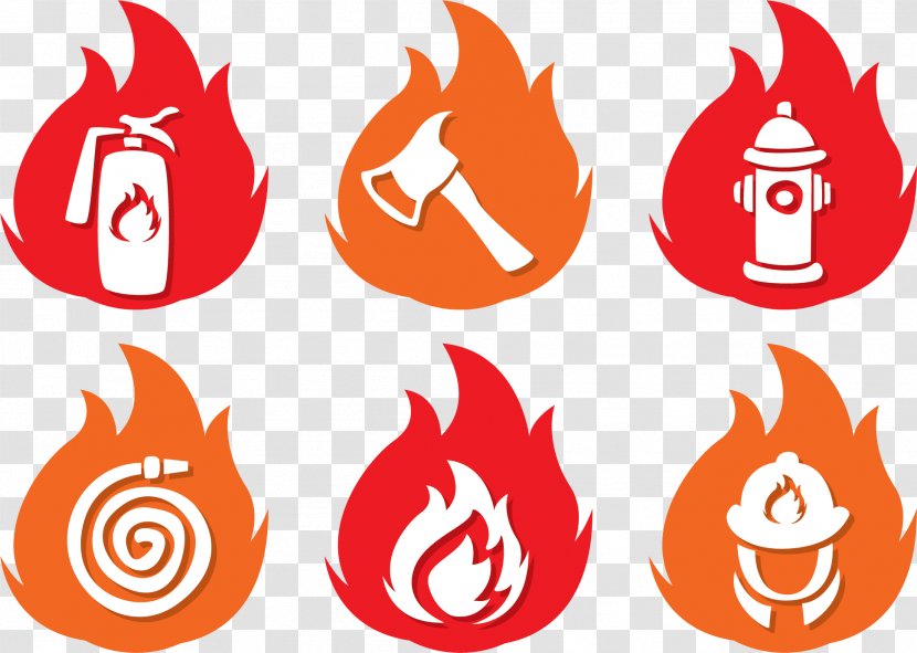 Firefighter Fire Department Firefighting Icon - Orange - Flame Transparent PNG