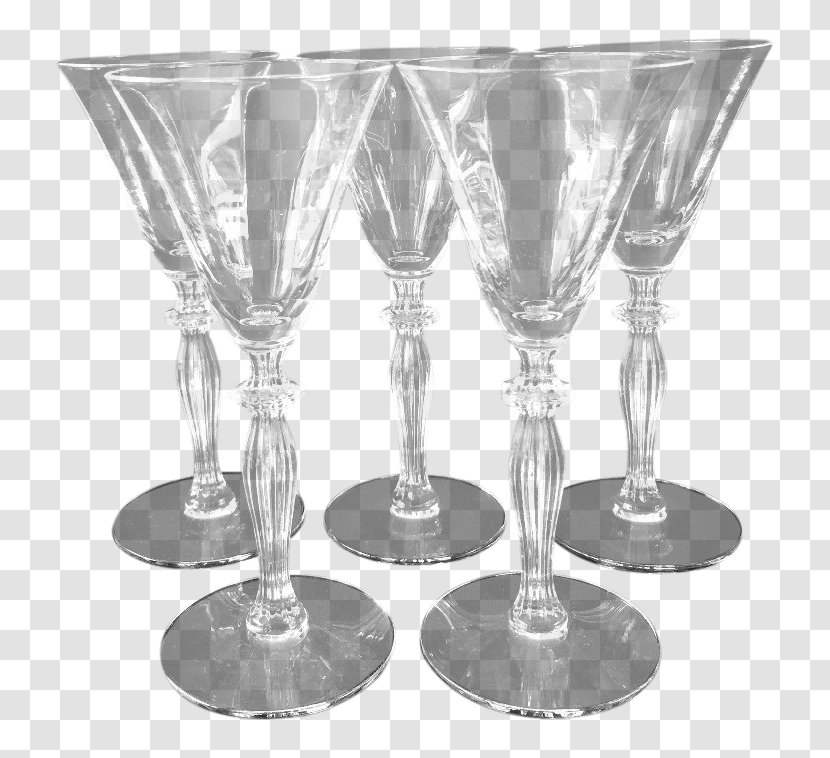 Wine Glass Martini Champagne Highball - Tableware - Antique Crystal Aperitif Glasses Transparent PNG