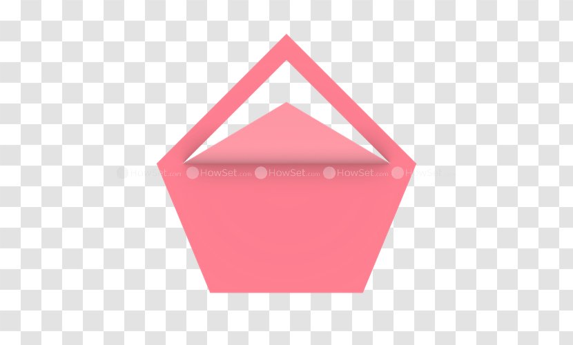 Triangle - Pink M - Half Fold Transparent PNG