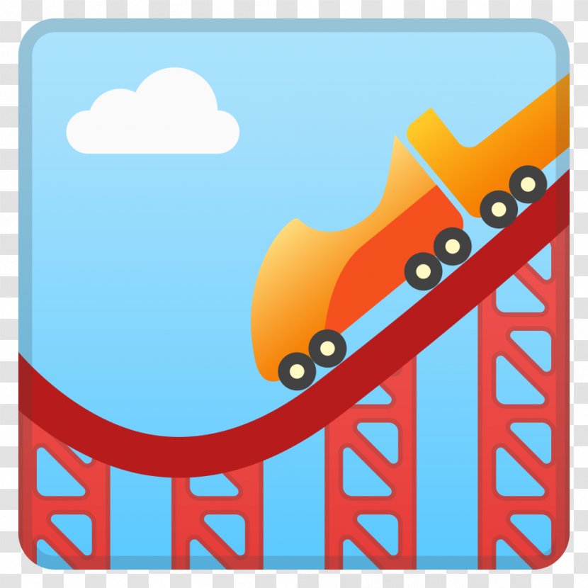 Emoji Roller Coaster Park Noto Fonts SMS - Brand Transparent PNG