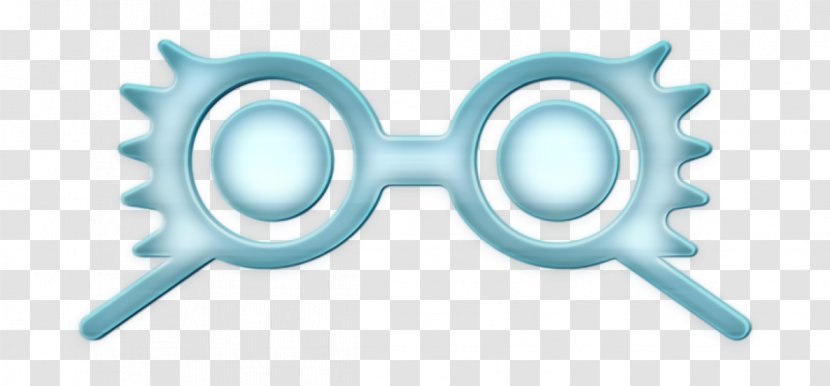 Glasses Icon Harry Potter - Turquoise - Eye Transparent PNG