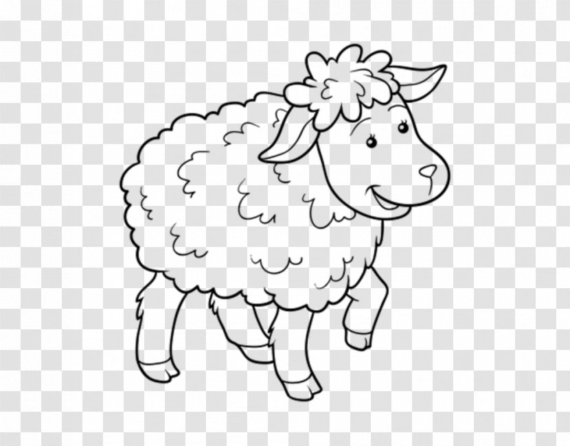 Sheep Coloring Book Drawing Goat - Watercolor Transparent PNG