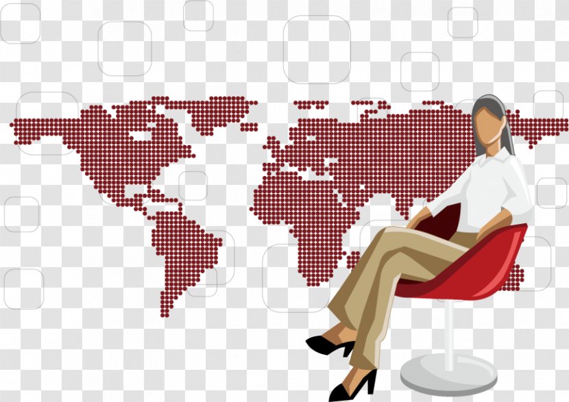 World Map Globe Wall Decal - Business People Transparent PNG