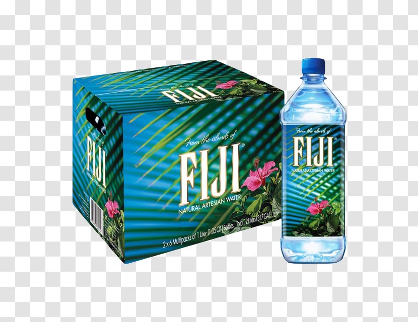 Fiji Water Bottled - Liquid - Bottle Transparent PNG