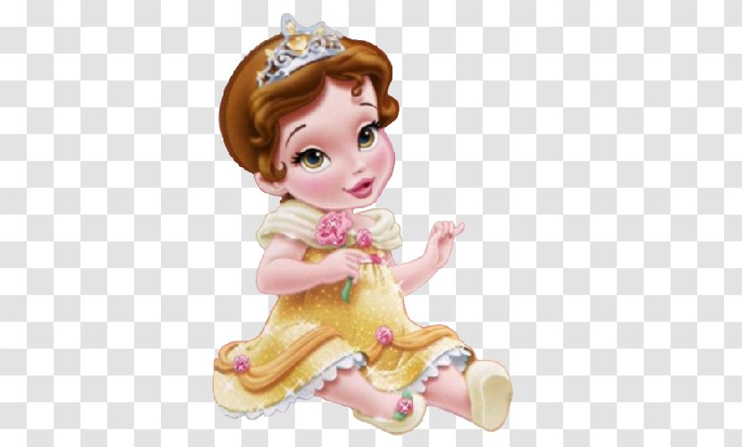 Belle Beauty And The Beast Ariel Rapunzel - Baby Disney Princess Transparent PNG