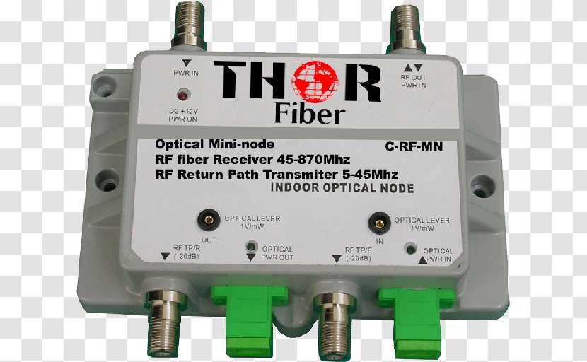 RF Modulator Video Optical Fiber Network Unit Cable Television - Loss Transparent PNG