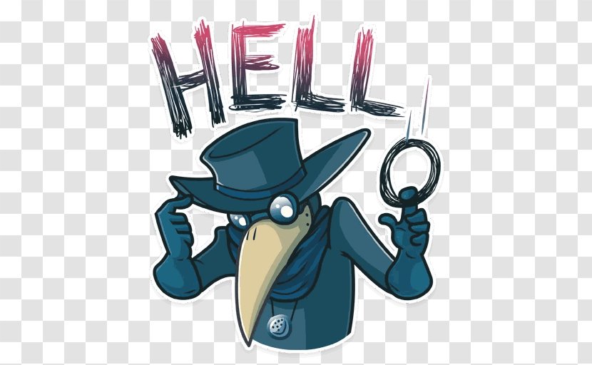 Telegram Sticker Devil - Electric Blue Transparent PNG