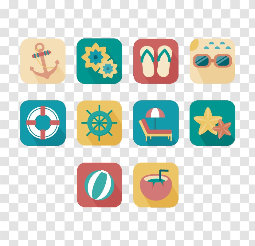 Square Graphic Design Elements Beach - Area - Icon Transparent PNG