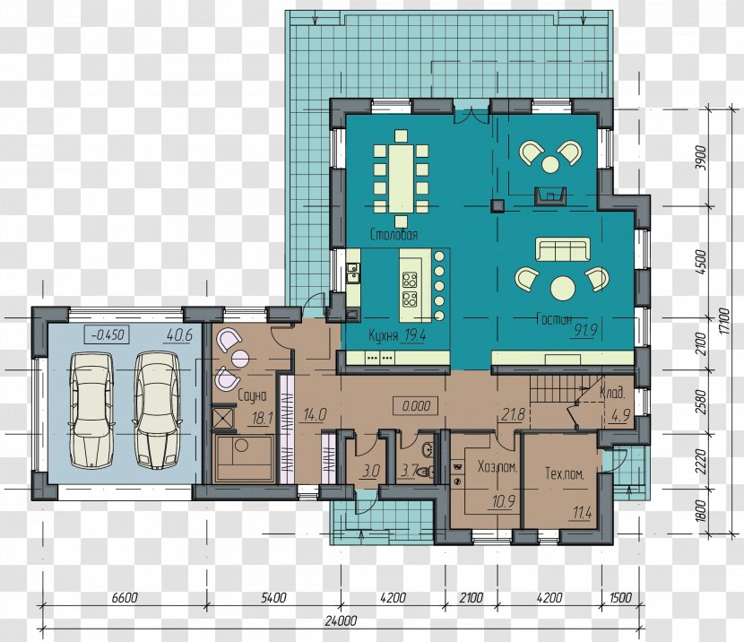 Floor Plan Architecture Building Facade Residential Area - Elevation Transparent PNG