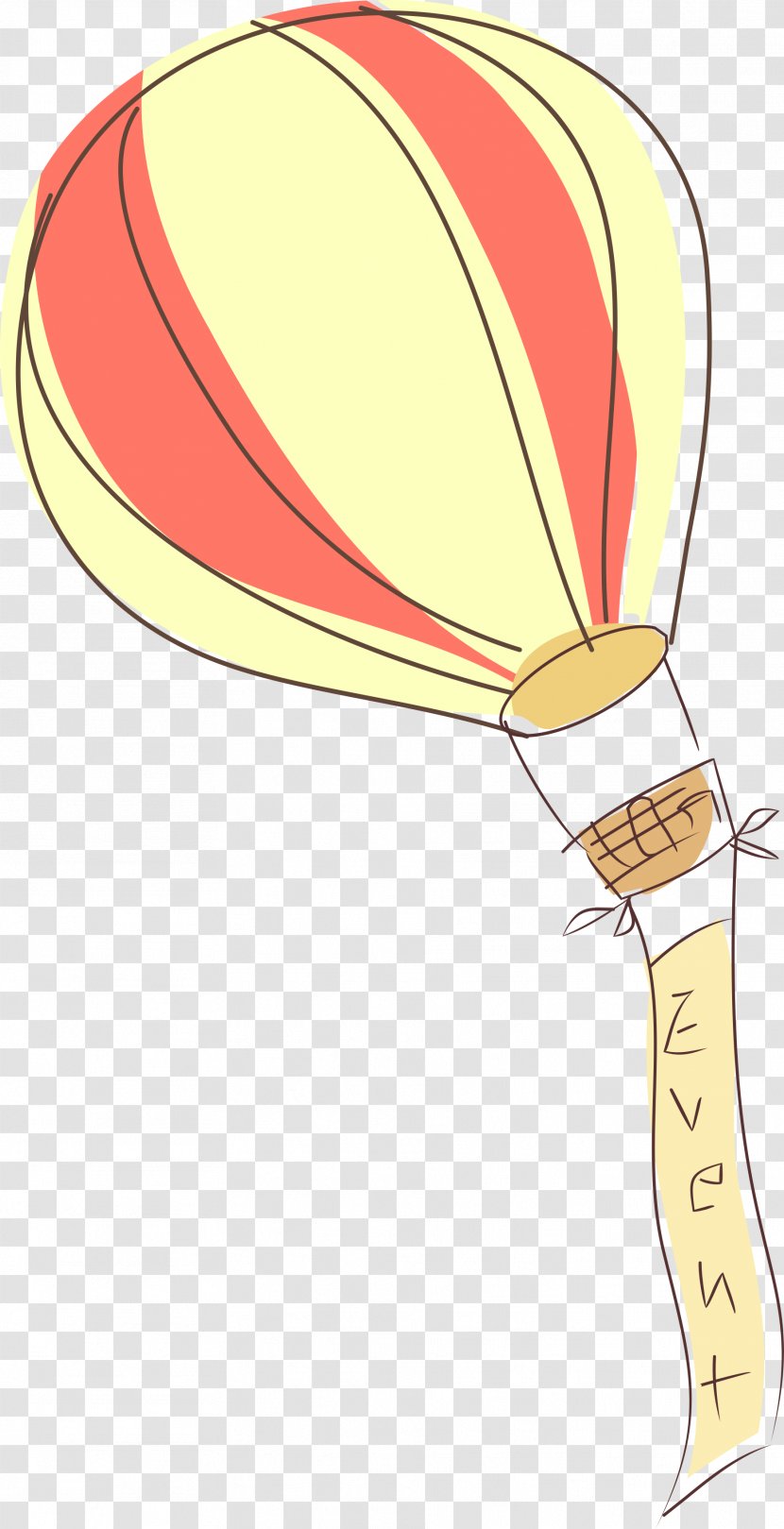 Hot Air Balloon Clip Art - Banner Transparent PNG