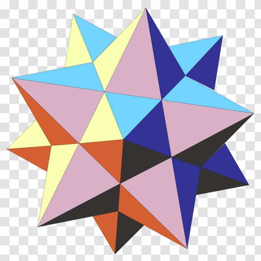 Stellation Small Stellated Dodecahedron Great Polyhedron - Symmetry Transparent PNG