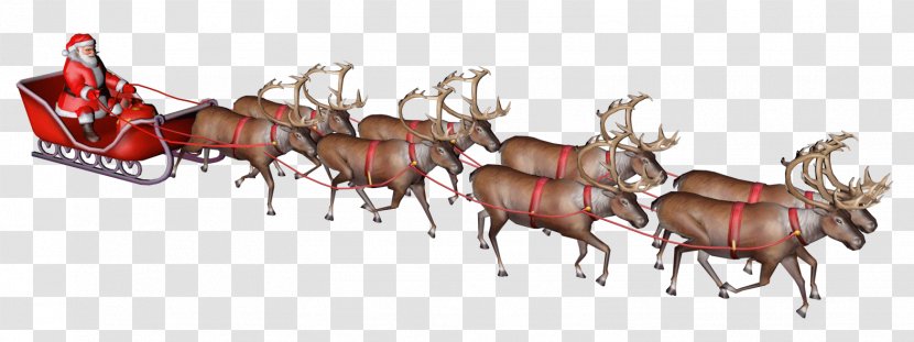 Reindeer Santa Claus Christmas Tree Gfycat Transparent PNG