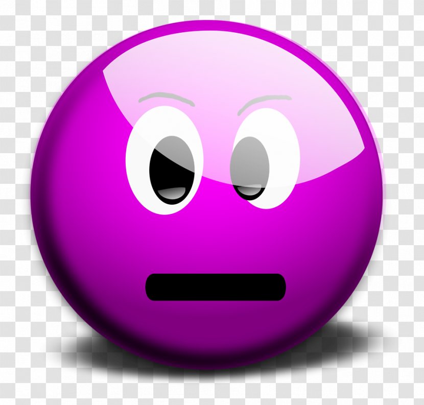 Smiley Emoticon Clip Art Vector Graphics - Purple Happy Face Transparent PNG