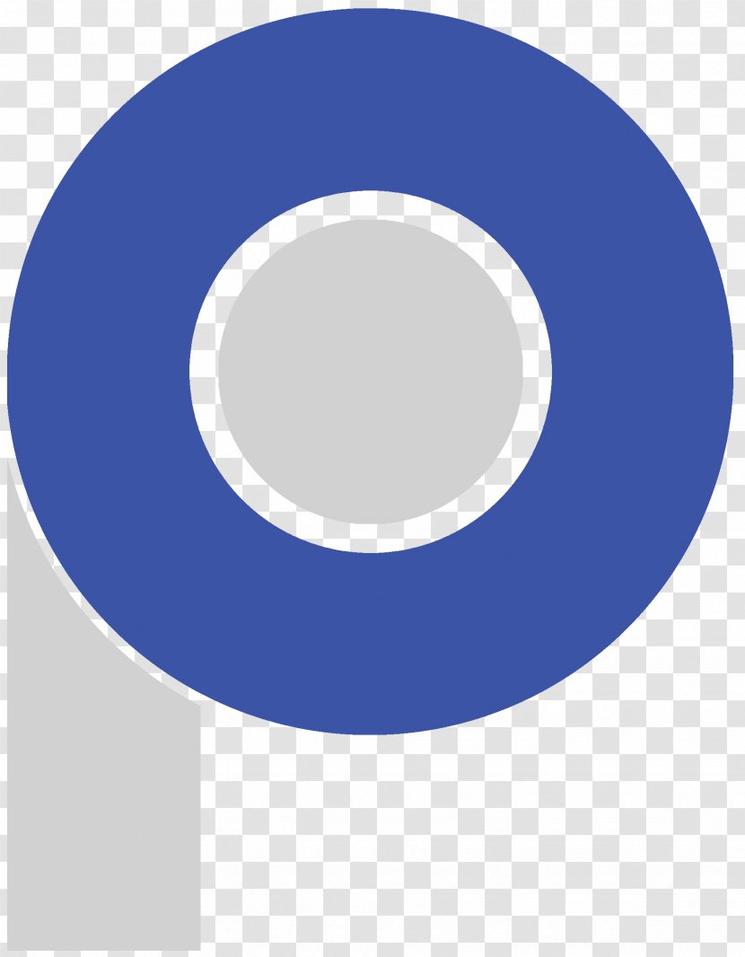 Cobalt Blue Electric Circle Transparent PNG