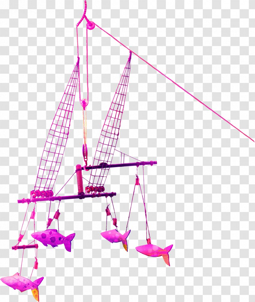 Fishing Angling Cartoon - Pink - Material Transparent PNG