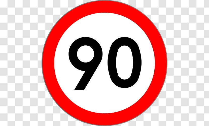 Speed Sign Traffic Limit - 90's Transparent PNG