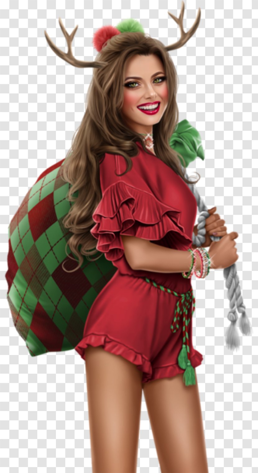 Christmas Design - Plaid - Style Costume Accessory Transparent PNG