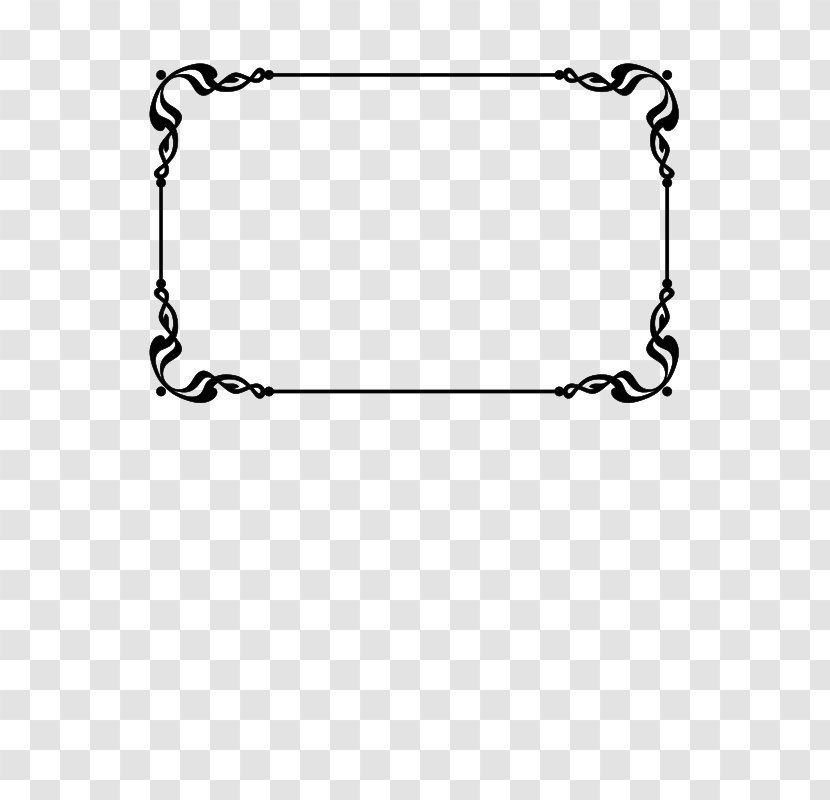 Borders And Frames Clip Art - Monochrome Photography - Flower Boarder Transparent PNG