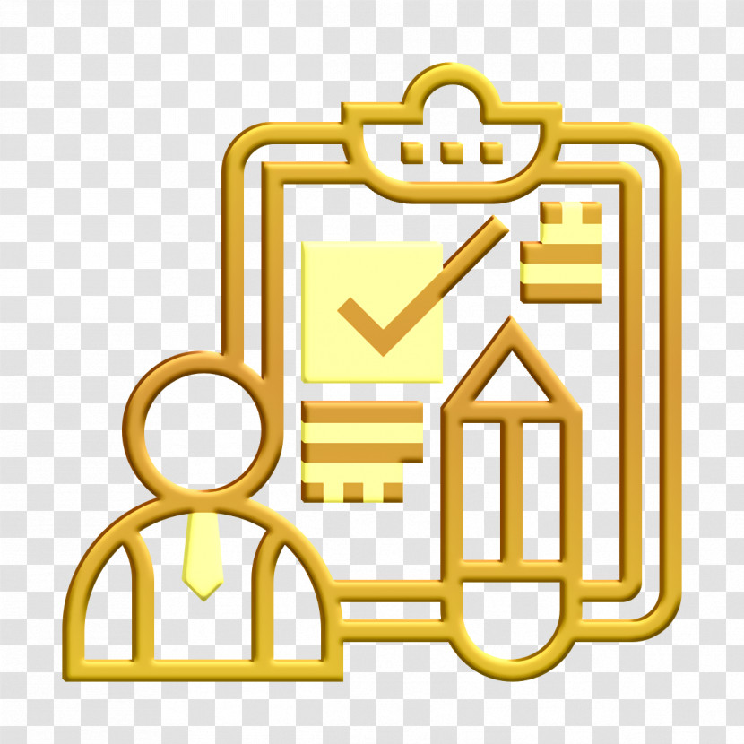 Businessman Icon To Do List Icon Concentration Icon Transparent PNG