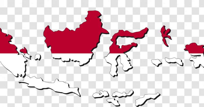 Indonesian National Revolution Flag Of Indonesia Map Pembela Tanah Air - Cartoon Transparent PNG