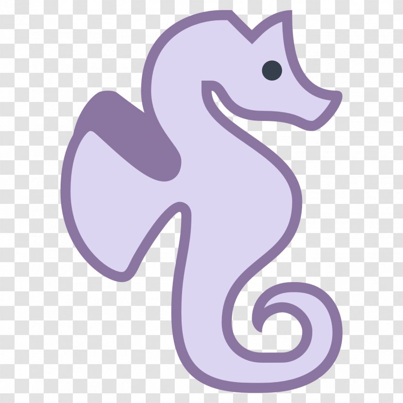 Seahorse Clip Art - Violet Transparent PNG