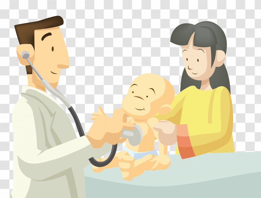 Physician Nurse Cartoon Illustration - Professional - Doctor Child Care Transparent PNG