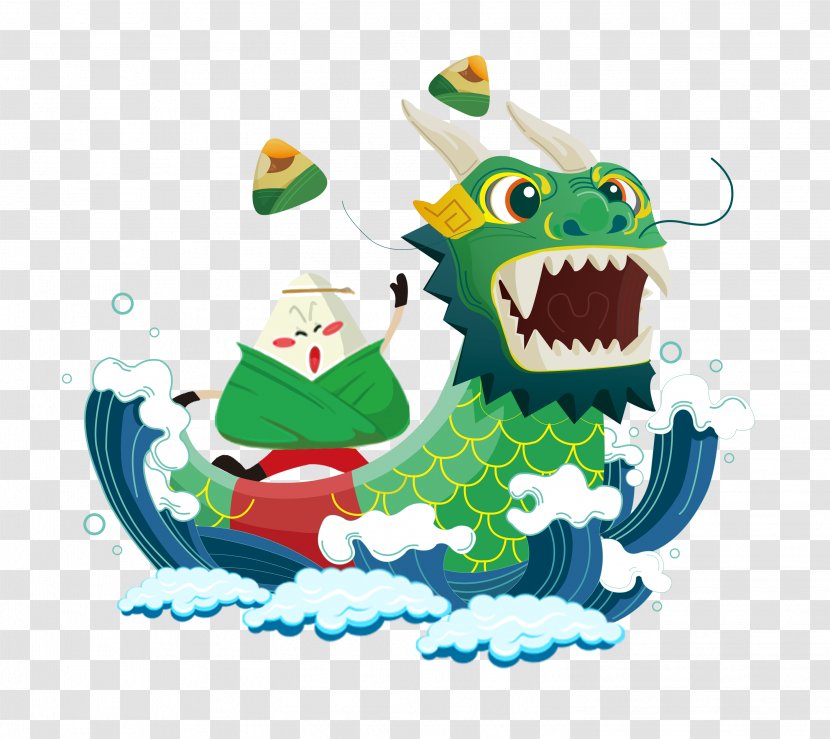 Bateau-dragon Dragon Boat Festival Zongzi Illustration - Motif Transparent PNG
