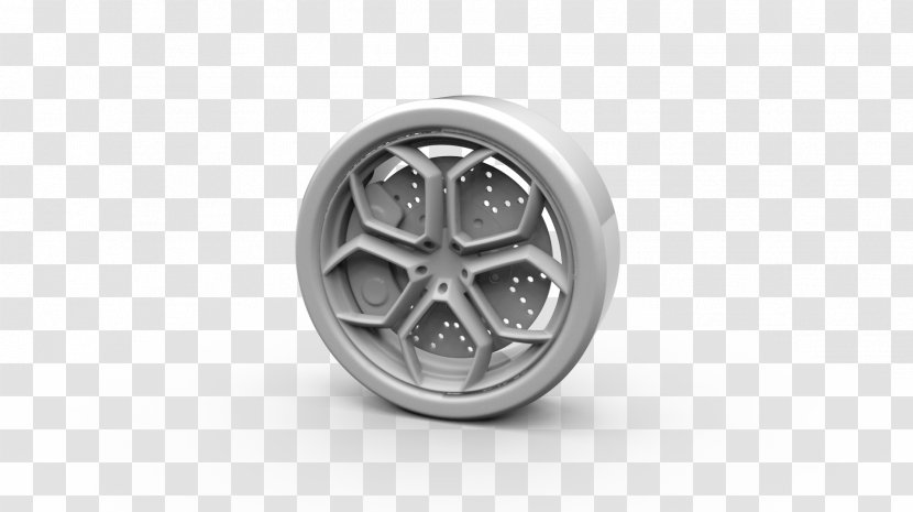 Alloy Wheel Spoke Tire Rim - Silver Transparent PNG