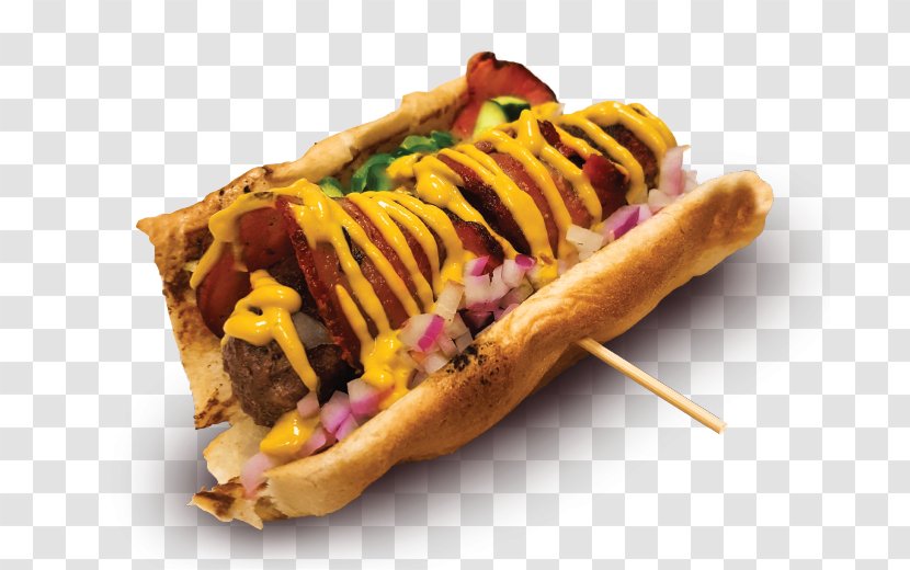 Hot Dog Hamburger Fast Food Cheeseburger Bacon - Recipe - Hotdog Transparent PNG