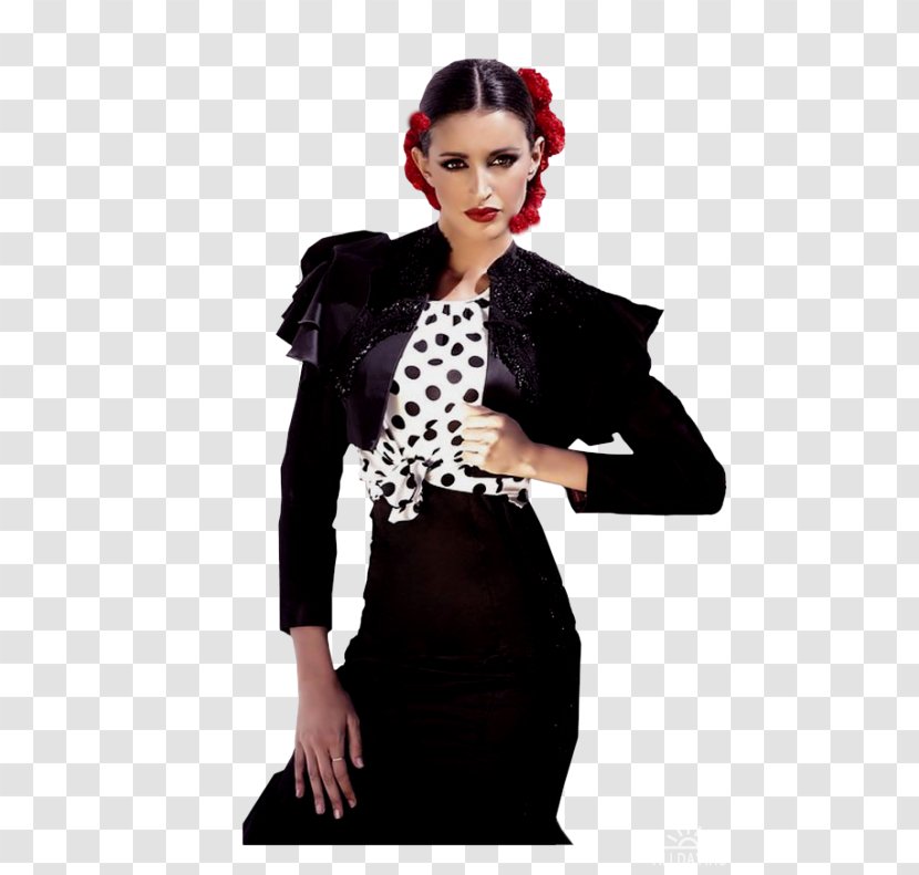 Polka Dot Fashion Velvet Black M - Fur Clothing Transparent PNG