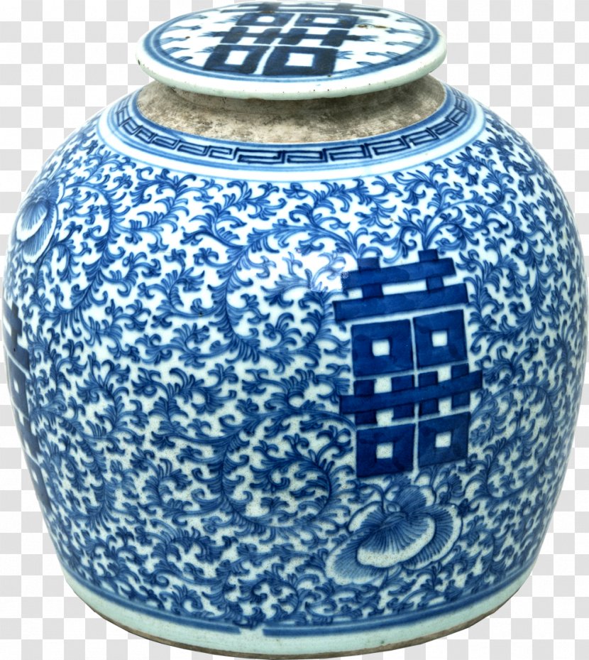 Blue And White Pottery Ceramic Cobalt Vase Porcelain - Chinese-style Transparent PNG