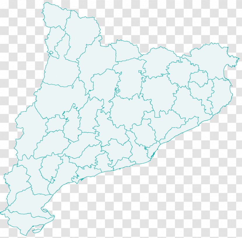 Map Catalonia Line Organism - Area Transparent PNG