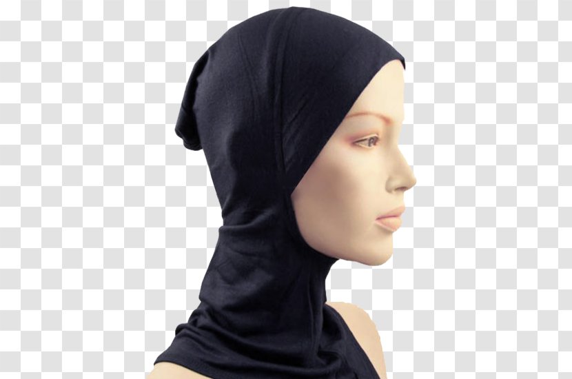 Hijab Cap Headgear Headscarf Hat - Knit - Black Transparent PNG