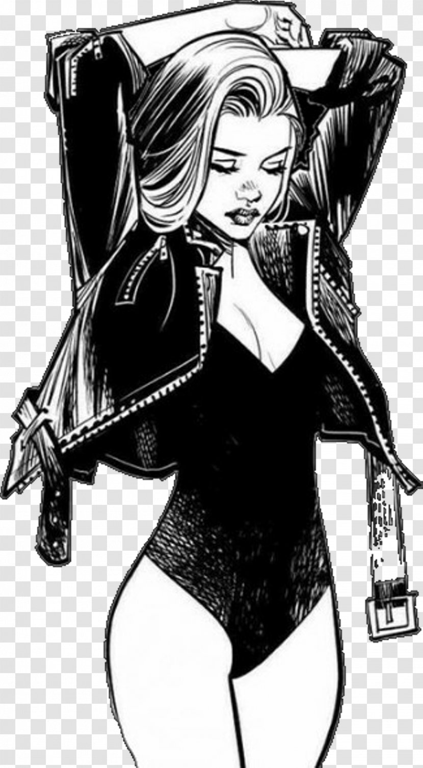 Black Canary Drawing Comics Sketch Illustration - Painting Transparent PNG