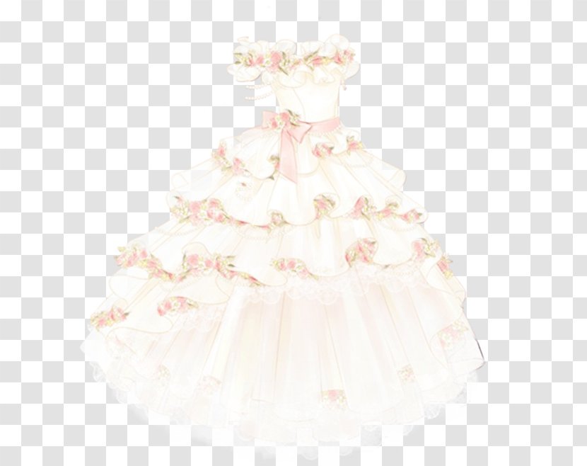 Gown Ruffle - Pink Transparent PNG