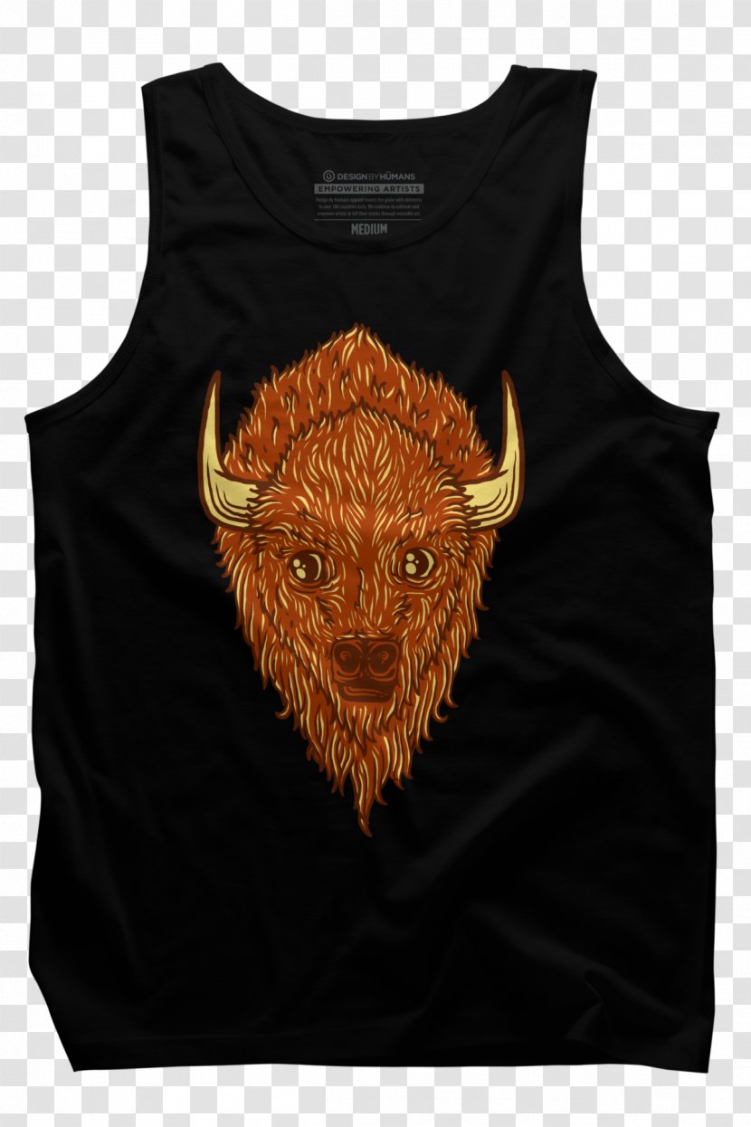 T-shirt Sleeveless Shirt Outerwear Snout - Animal - Bison Transparent PNG