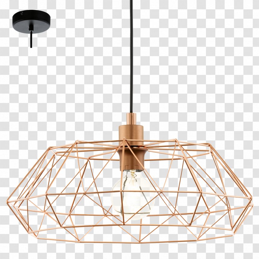 Copper Lamp Chandelier Incandescent Light Bulb - Wire - Cardigan Transparent PNG