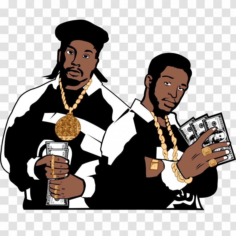 Eric B. & Rakim T-shirt Hoodie Paid In Full - Cartoon Transparent PNG