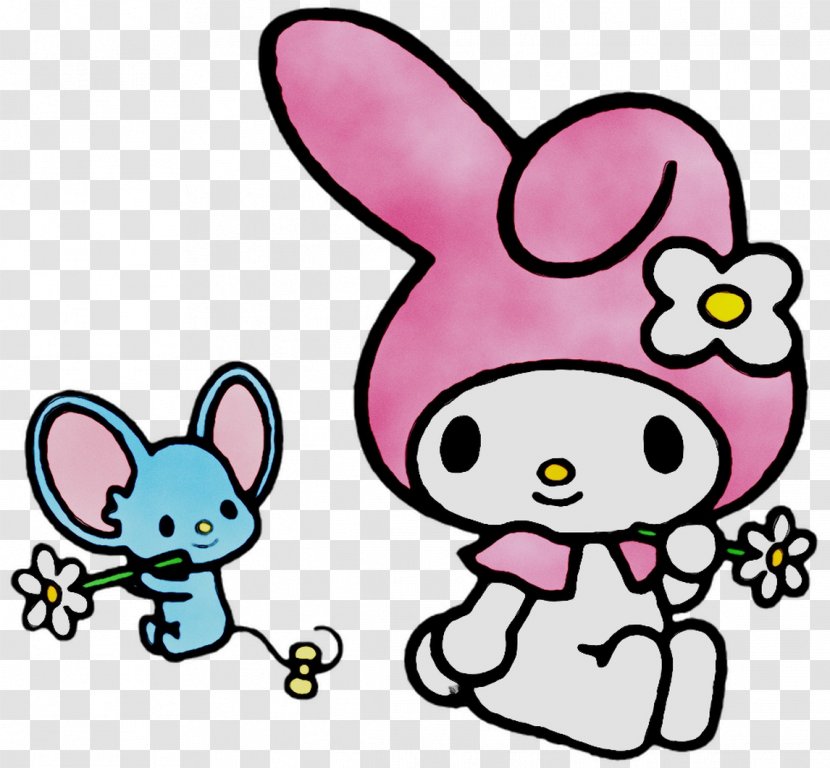 My Melody Hello Kitty Domestic Rabbit Sanrio Image - Ear Transparent PNG