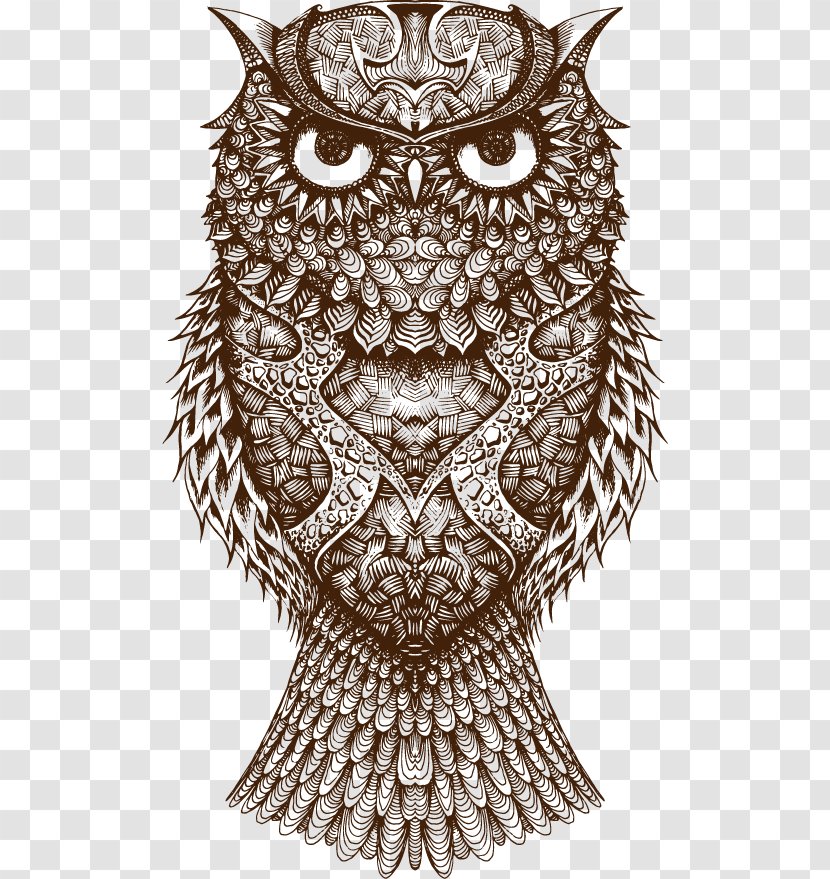 Owl Beer T-shirt Drawing Birrificio Otus - Shirt - Vector Transparent PNG