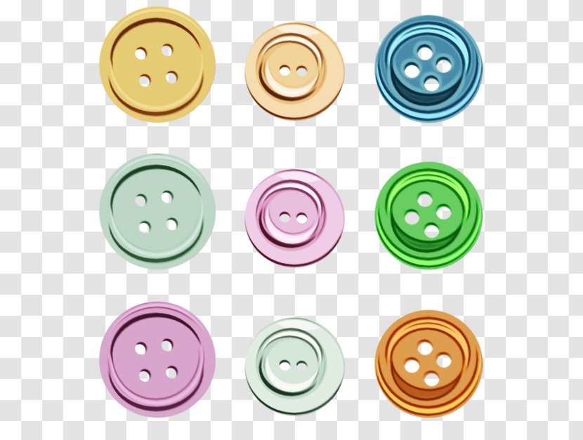 Button Rim Smile Circle - Wet Ink Transparent PNG