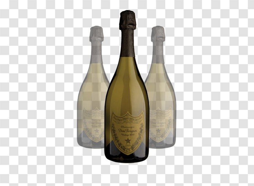 Champagne Wine Glass Bottle - Alcoholic Beverage - Dom Perignon Transparent PNG