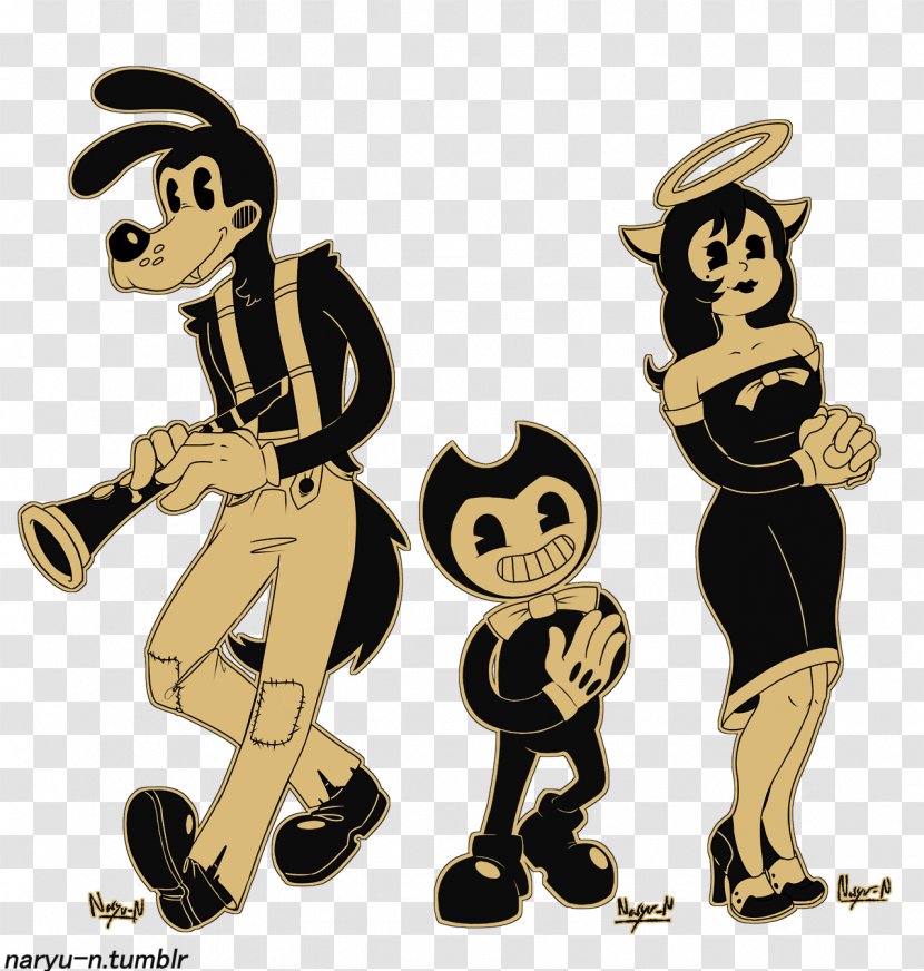Bendy And The Ink Machine Five Nights At Freddy's Drawing - Alice Clock Transparent PNG